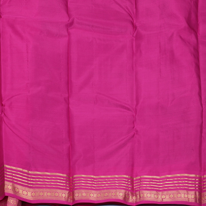 Hayagrivas Handloom Purple Kanjivaram Silk Saree with Pink Border KBF978I2-31