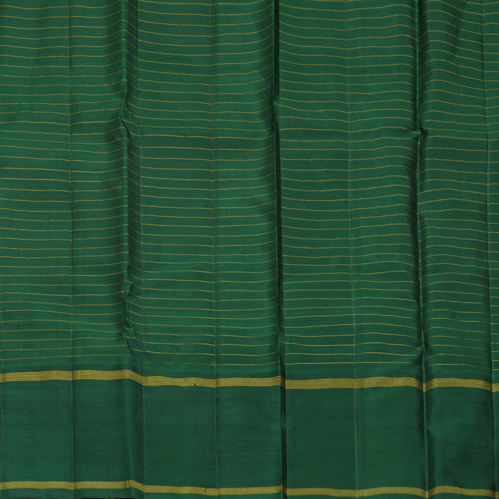 Hayagrivas Handloom Orangish-Pink Kanjivaram Silk Saree with Ganga Jamuna Border KBF979I3-1