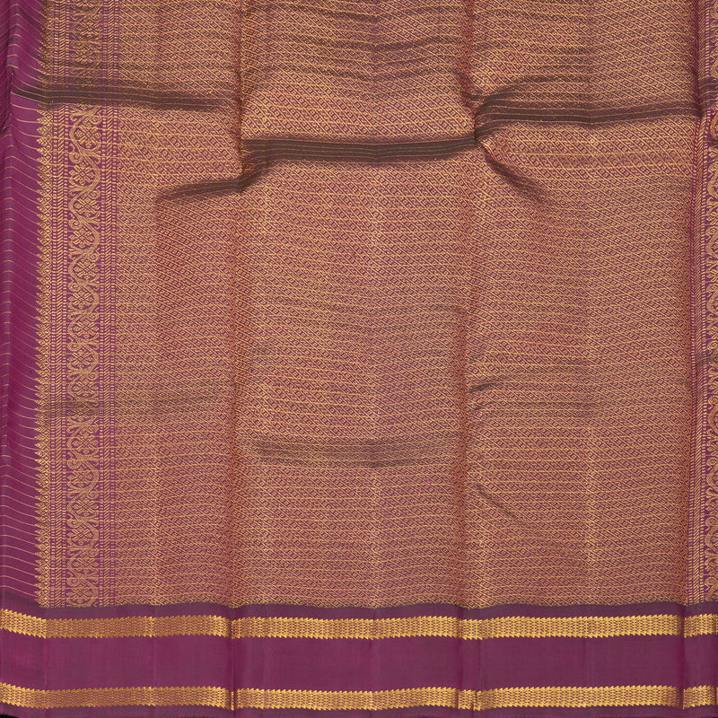 Hayagrivas Handloom Multicolour Checks Kanjivaram Silk Saree with Purple Border KBF981I2-1