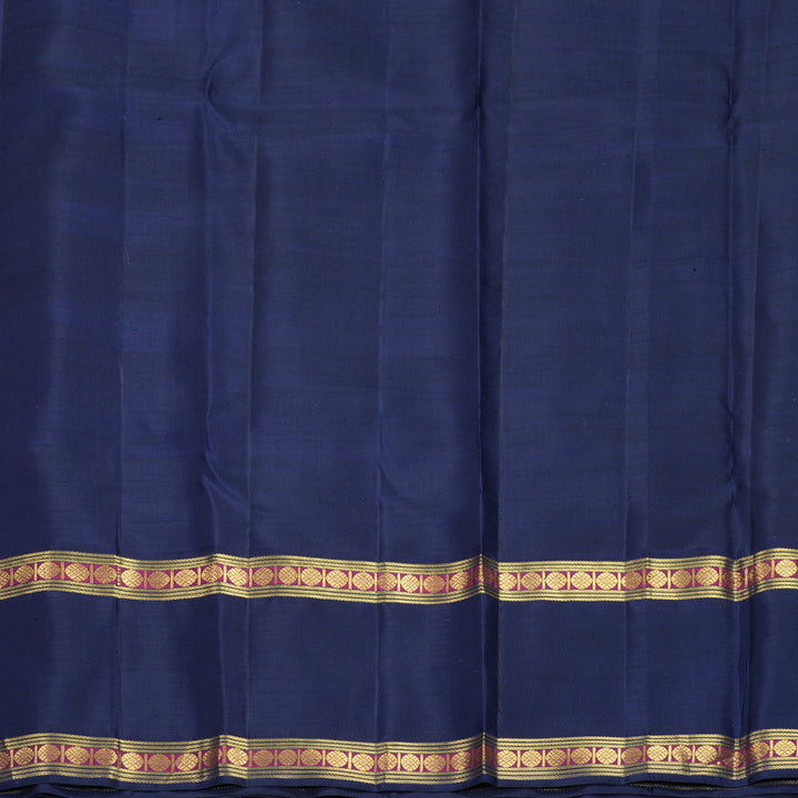 Hayagrivas Handloom Multicolour Checks Kanjivaram Silk Saree with Navy Blue Border KBF981I3-1