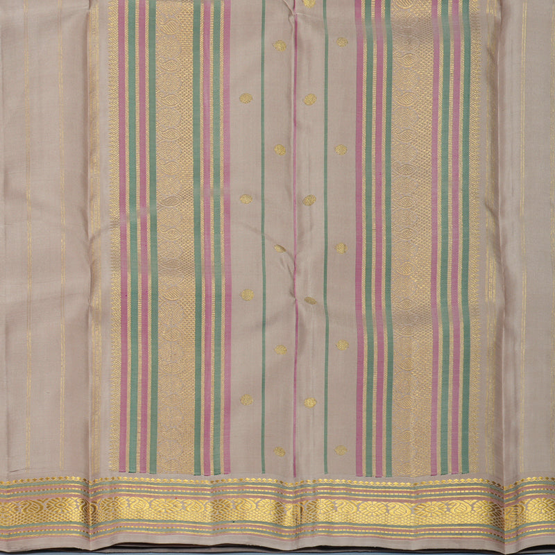 Hayagrivas Handloom Burgundy Kanjivaram Silk Saree with Cream Border KBF981I5-1