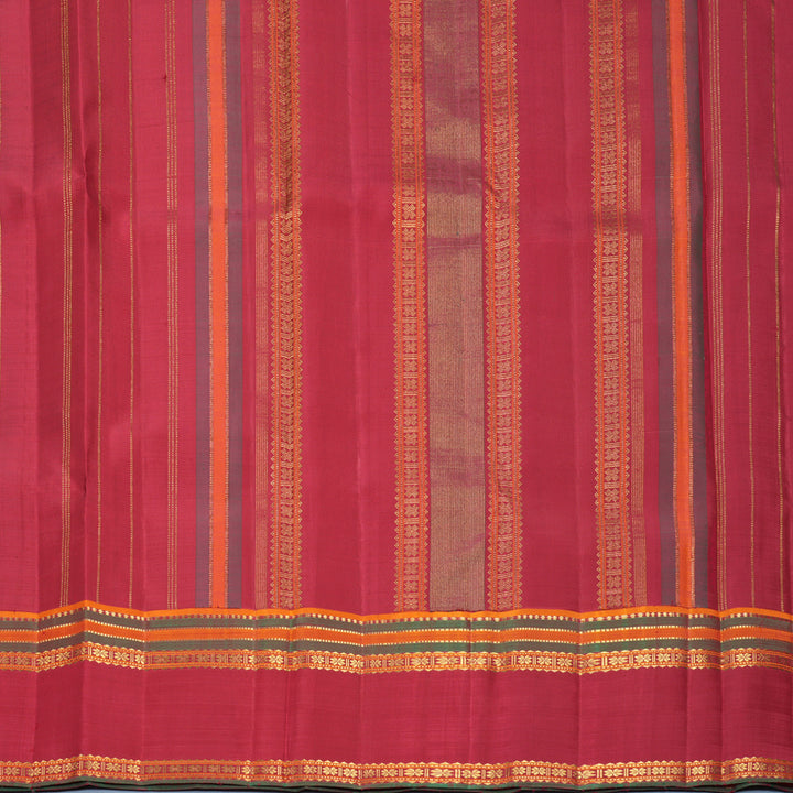 Hayagrivas Handloom Mayilkazhuthu Kanjivaram Silk Saree with Maroon Border KBF989I10-1