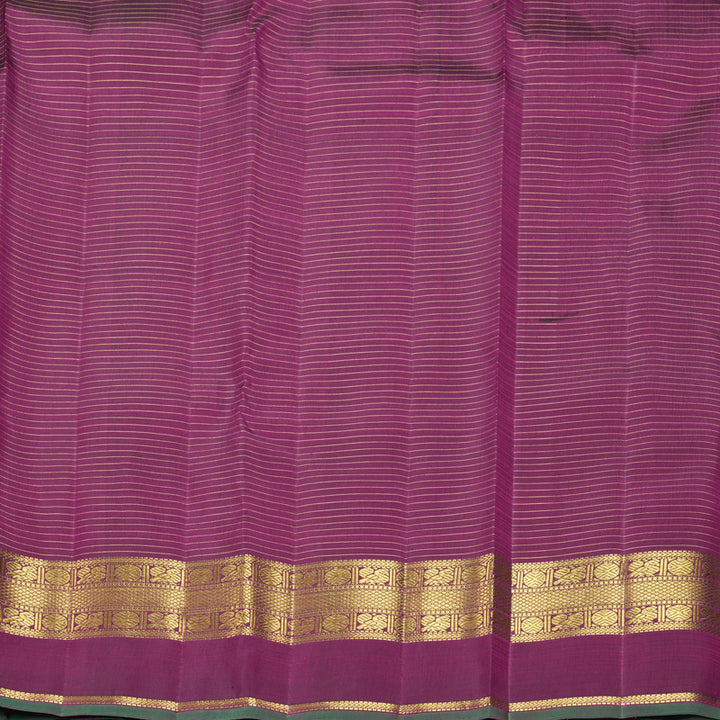 Hayagrivas Handloom Purple Kanjivaram Silk Saree KBF989I13-1