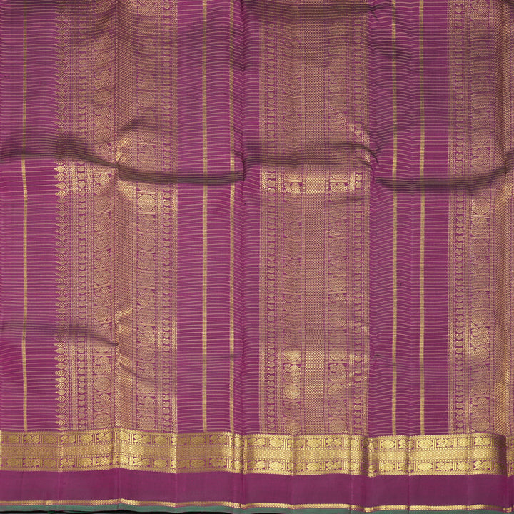 Hayagrivas Handloom Purple Kanjivaram Silk Saree KBF989I13-1