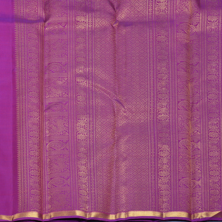 Hayagrivas Handloom Purple Kanjivaram Silk Saree KBF990I1-1