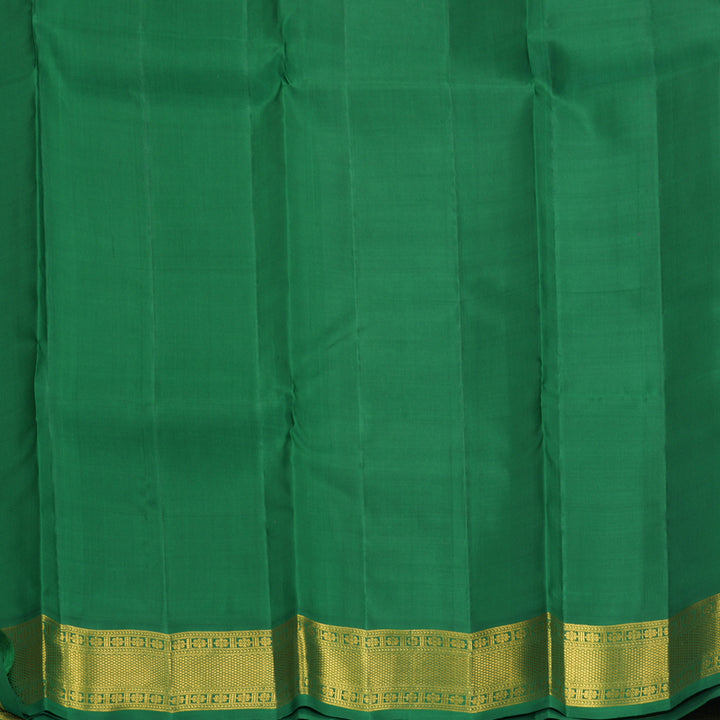 Hayagrivas Handloom Maroon Kanjivaram Silk Saree with Dark Green Border KBF991I6-1