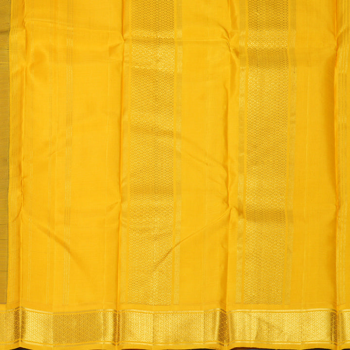 Hayagrivas Handloom Wine Maroon Kanjivaram Silk Saree with Yellow Border KBF991I7-1