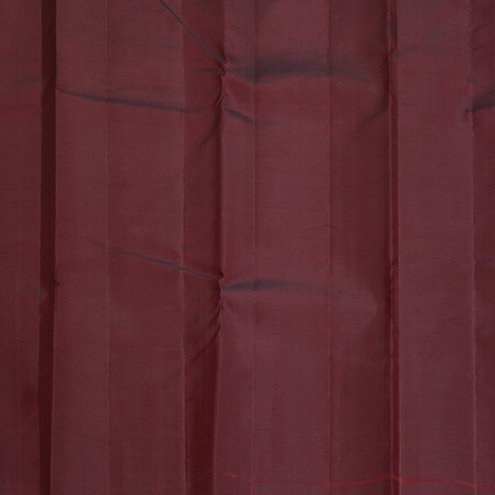 Hayagrivas Handloom Wine Maroon Kanjivaram Silk Saree KBF994I1-1