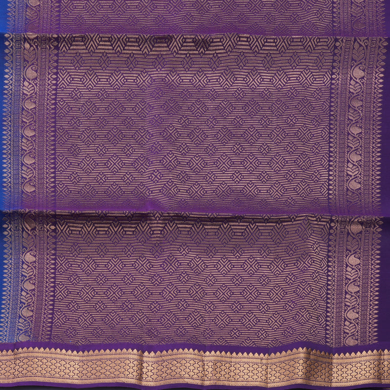 Hayagrivas Royal Blue Handloom Soft Silk Saree KBF996I1-1