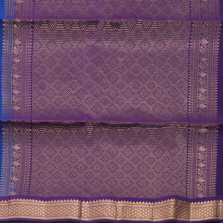 Hayagrivas Royal Blue Handloom Soft Silk Saree KBF996I1-1