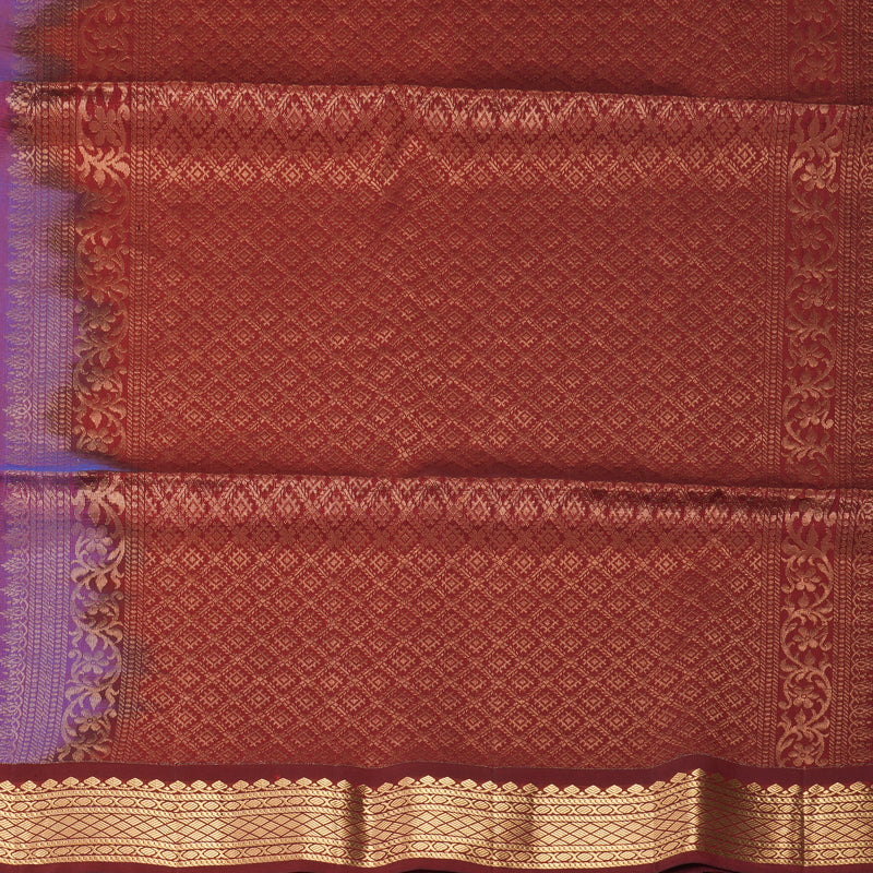 Hayagrivas Wine Purple Handloom Soft Silk Saree KBF996I1-12