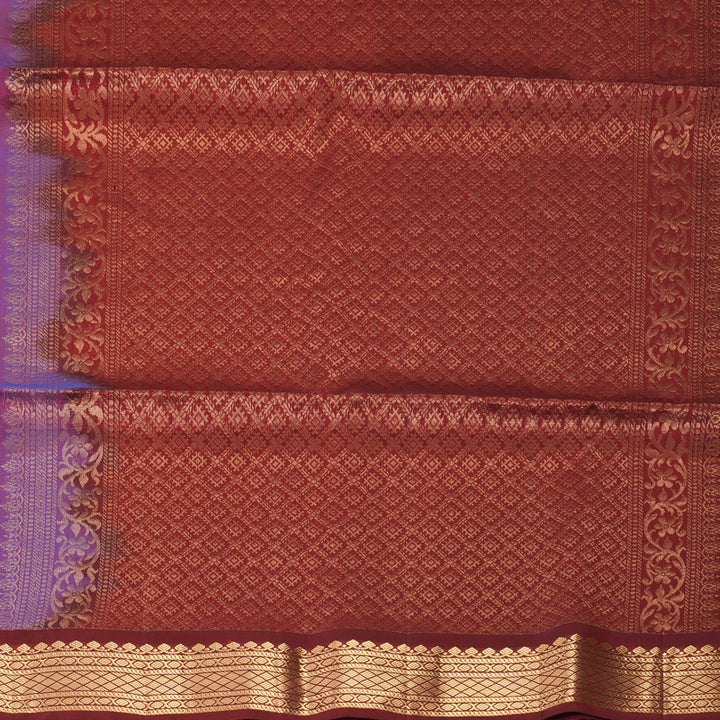 Hayagrivas Wine Purple Handloom Soft Silk Saree KBF996I1-12