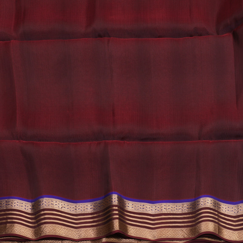 Hayagrivas Kanchana Brown Handloom Soft Silk Saree KBF996I1-3