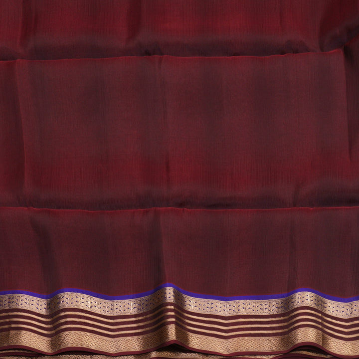 Hayagrivas Kanchana Brown Handloom Soft Silk Saree KBF996I1-3