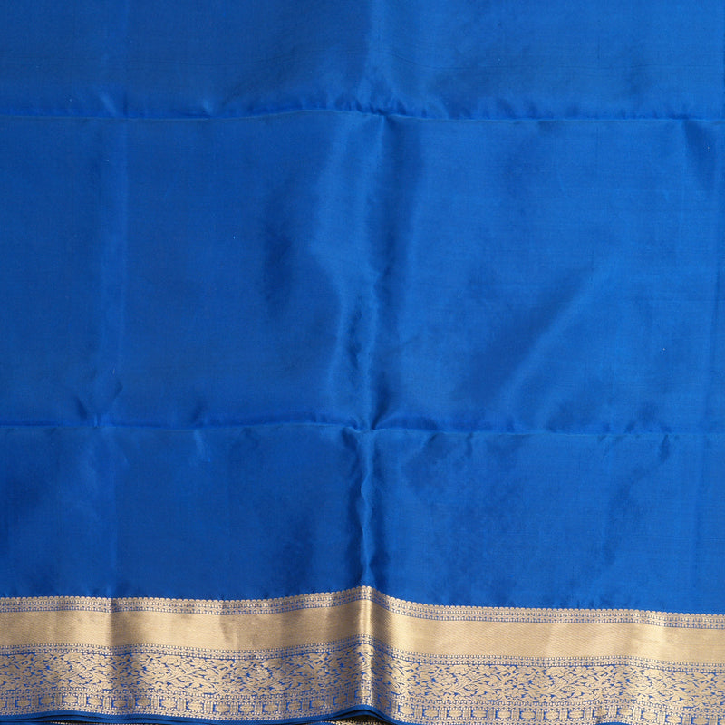 Hayagrivas Royal Blue Handloom Soft Silk Saree KBF998I1-3