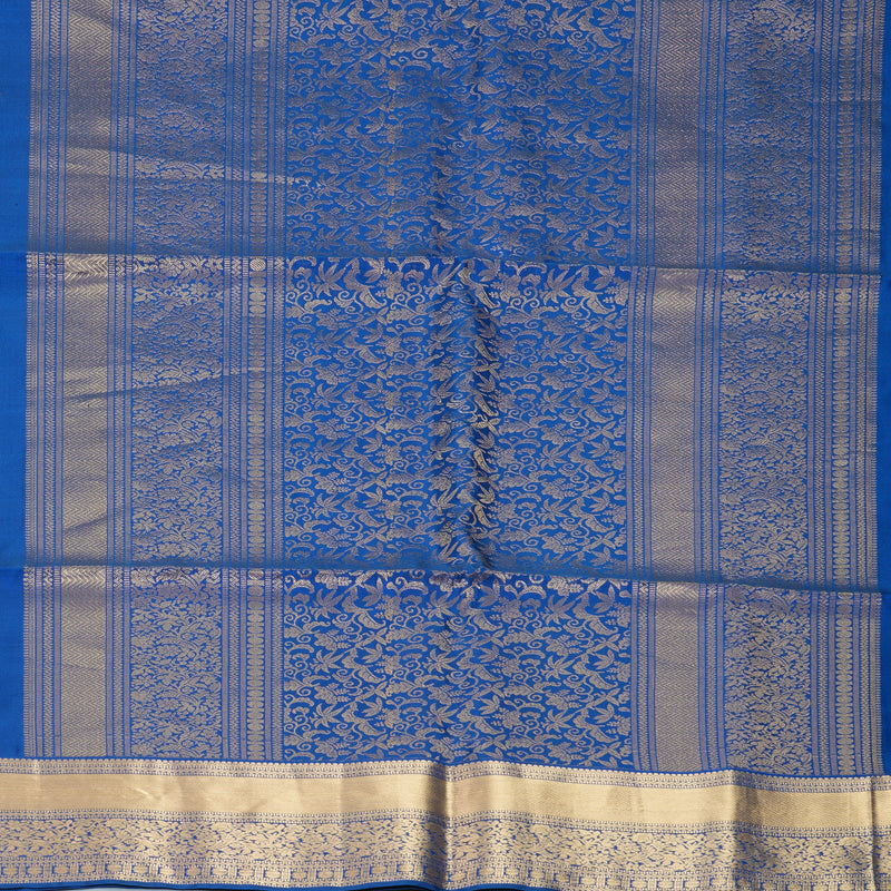 Hayagrivas Royal Blue Handloom Soft Silk Saree KBF998I1-3