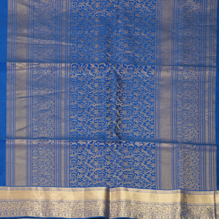 Hayagrivas Royal Blue Handloom Soft Silk Saree KBF998I1-3
