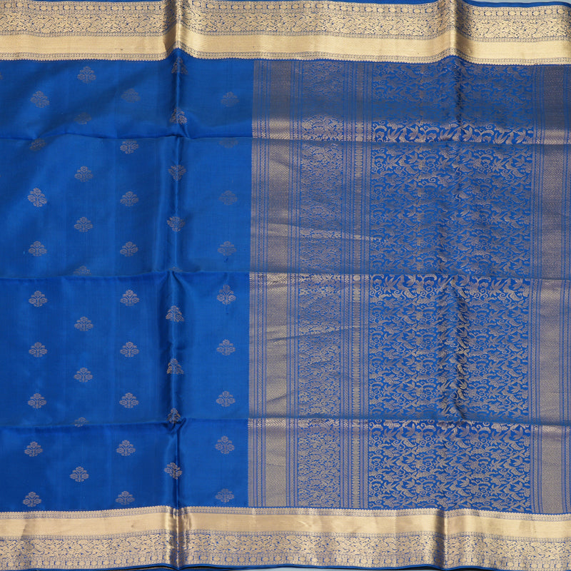 Hayagrivas Royal Blue Handloom Soft Silk Saree KBF998I1-3