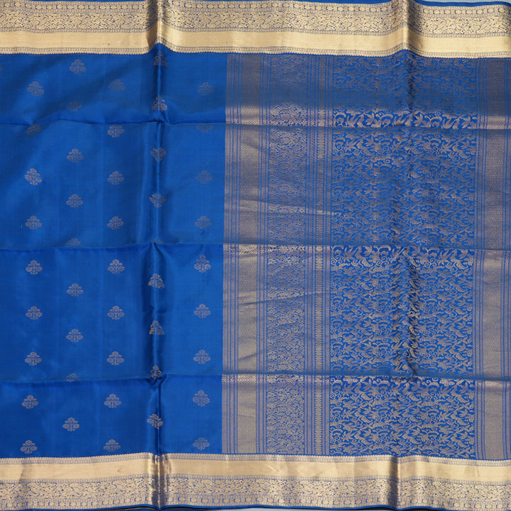 Hayagrivas Royal Blue Handloom Soft Silk Saree KBF998I1-3