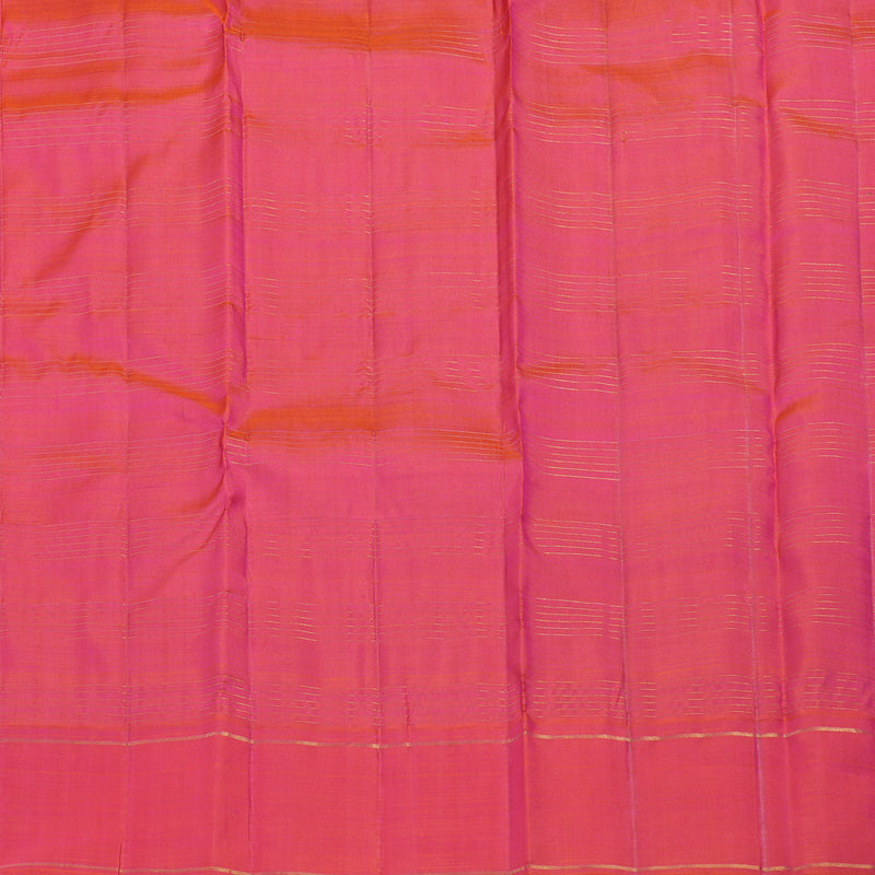 Hayagrivas Handloom Purple Kanjivaram Silk Saree with Pink Border KBF9D3-1