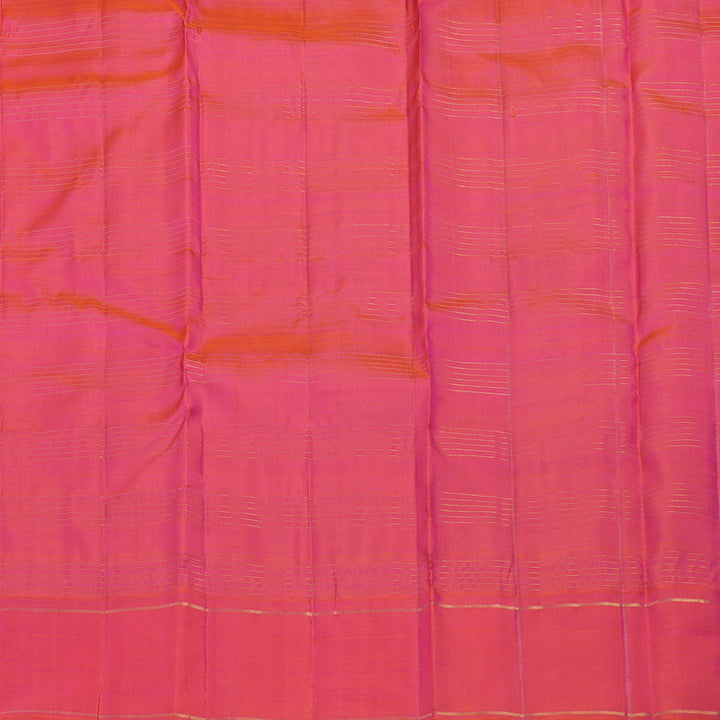 Hayagrivas Handloom Purple Kanjivaram Silk Saree with Pink Border KBF9D3-1