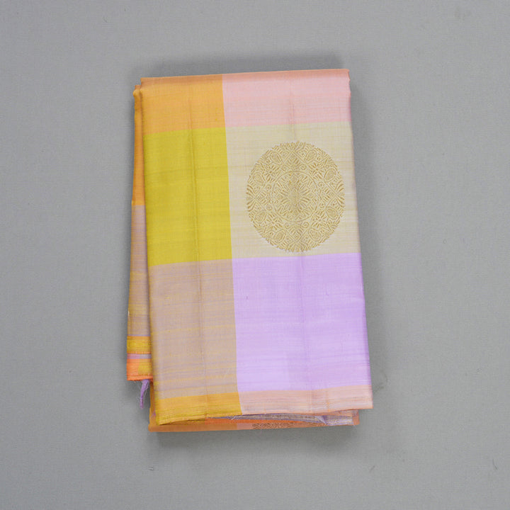 Hayagrivas Handloom Pastel Checks Kanjivaram Silk Saree KBFL151F1-1-SBS