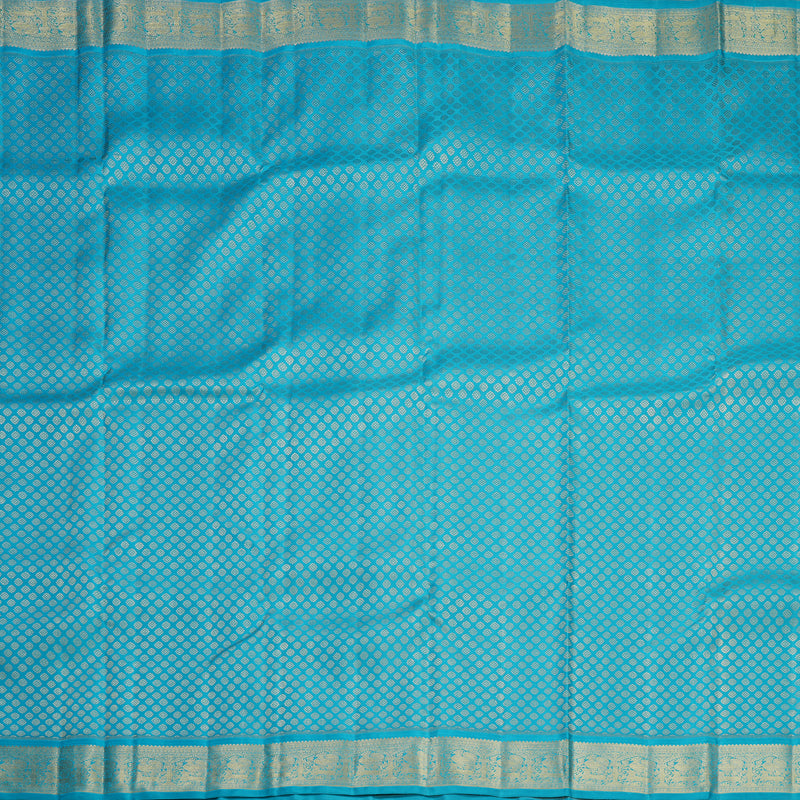 Hayagrivas Handloom Sky Blue Kanjivaram Silk Saree KBFL167F1-1