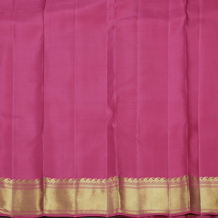 Hayagrivas Handloom Pink Kanjivaram Silk Saree KBFL169F1-1
