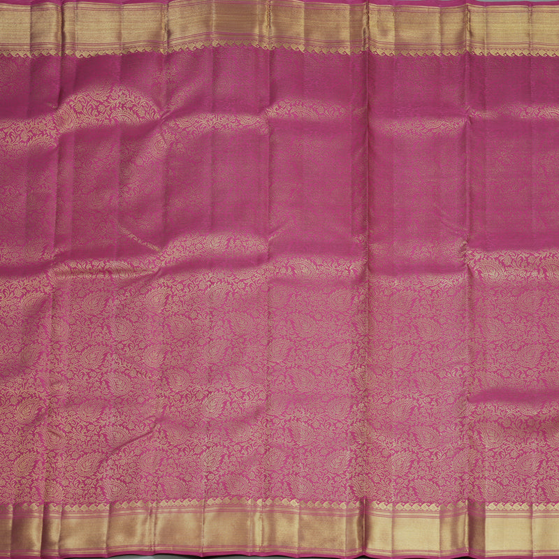 Hayagrivas Handloom Pink Kanjivaram Silk Saree KBFL169F1-1