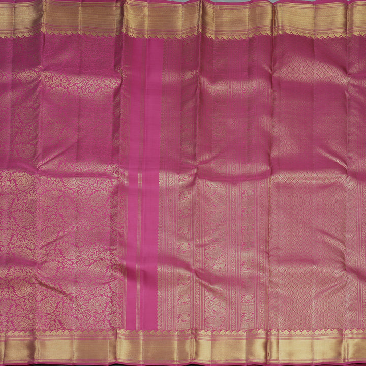 Hayagrivas Handloom Pink Kanjivaram Silk Saree KBFL169F1-1
