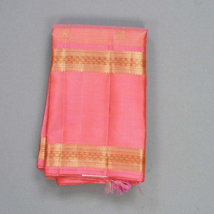 Hayagrivas Handloom Rose Pink Kanjivaram Silk Saree KBFL185F1-1