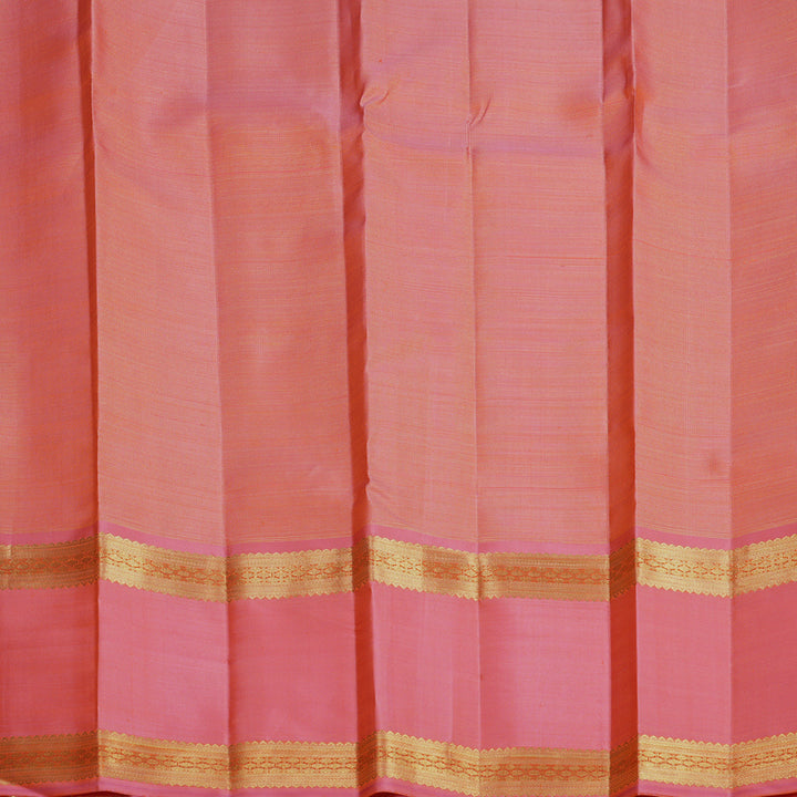 Hayagrivas Handloom Rose Pink Kanjivaram Silk Saree KBFL185F1-1