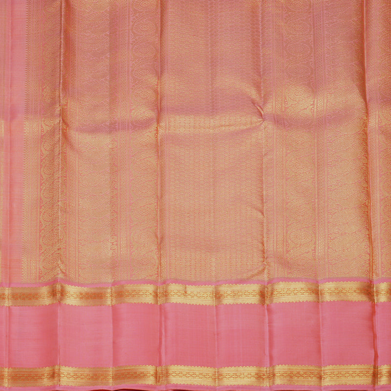 Hayagrivas Handloom Rose Pink Kanjivaram Silk Saree KBFL185F1-1