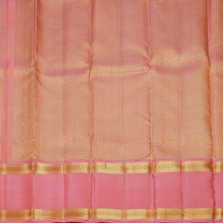 Hayagrivas Handloom Rose Pink Kanjivaram Silk Saree KBFL185F1-1