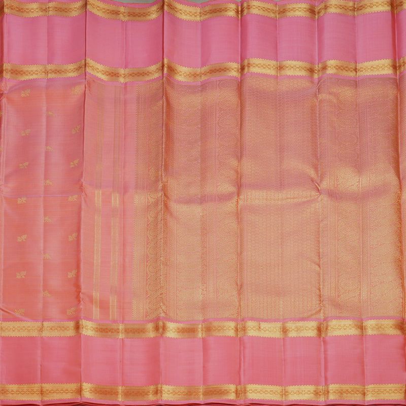 Hayagrivas Handloom Rose Pink Kanjivaram Silk Saree KBFL185F1-1
