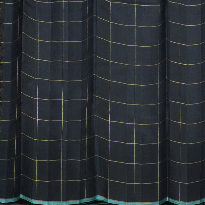 Hayagrivas Handloom Black Kanjivaram Silk Saree KBFL189F1-1