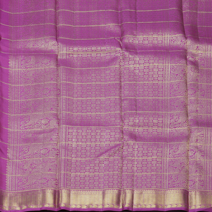 Hayagrivas Handloom Multicolour Checks Kanjivaram Silk Saree KBFL193F1-1
