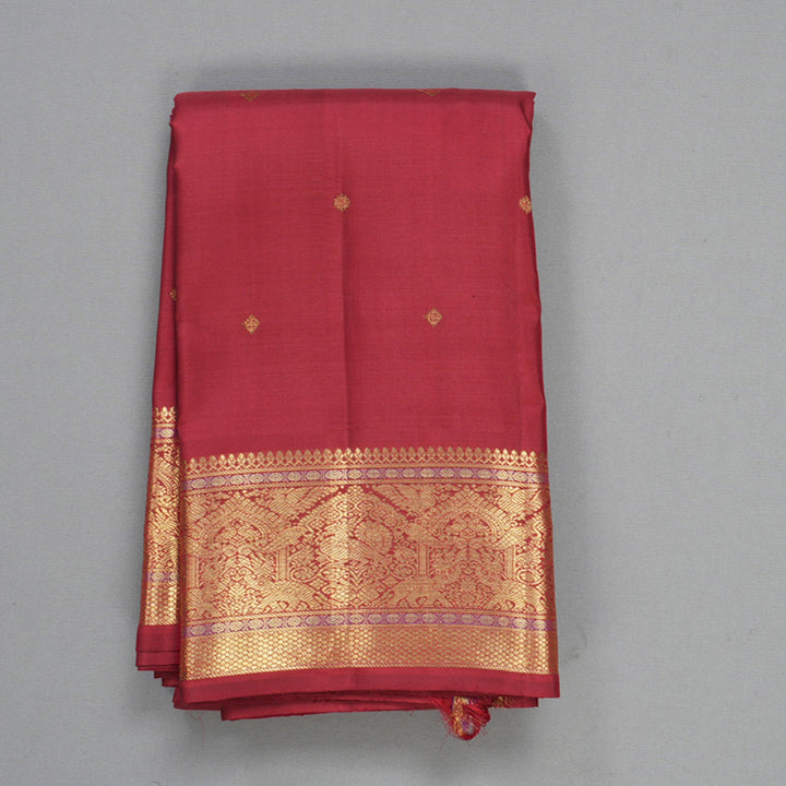 Hayagrivas Handloom Maroon Kanjivaram Silk Saree KBFL196F1-1