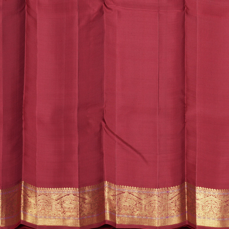 Hayagrivas Handloom Maroon Kanjivaram Silk Saree KBFL196F1-1