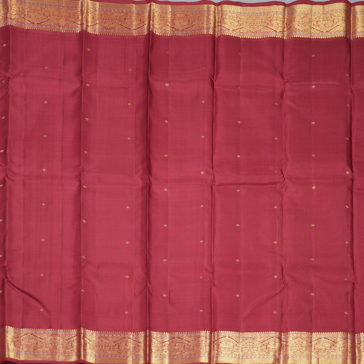 Hayagrivas Handloom Maroon Kanjivaram Silk Saree KBFL196F1-1