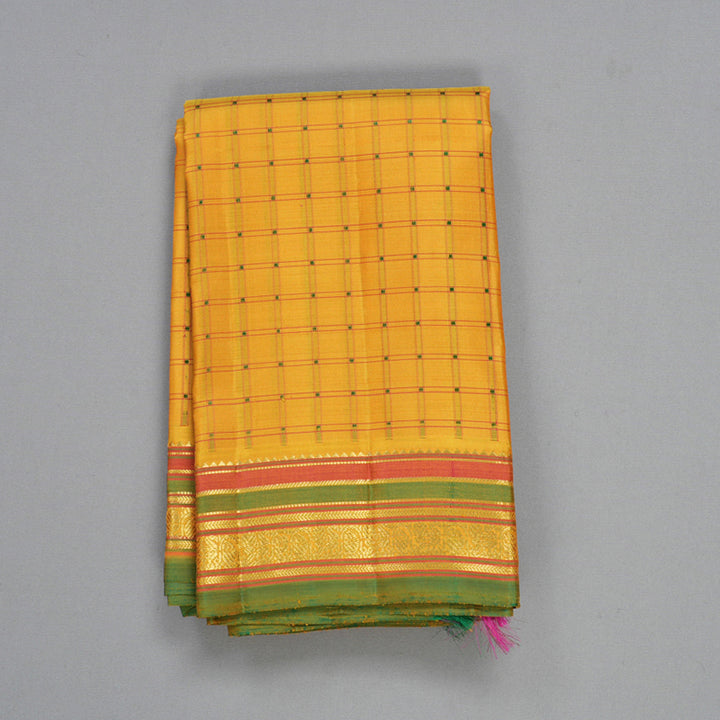 Hayagrivas Handloom Yellow Kanjivaram Silk Saree KBFL197F1-1-SBS