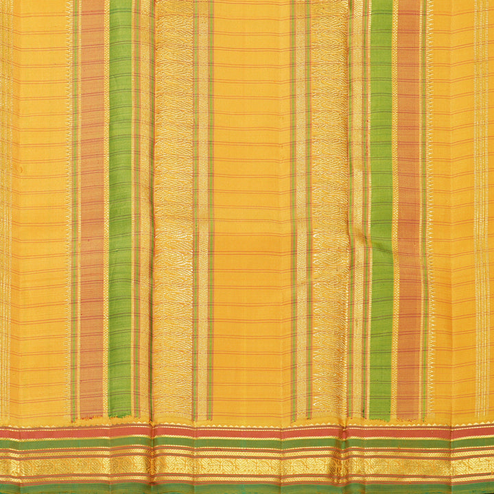 Hayagrivas Handloom Yellow Kanjivaram Silk Saree KBFL197F1-1-SBS