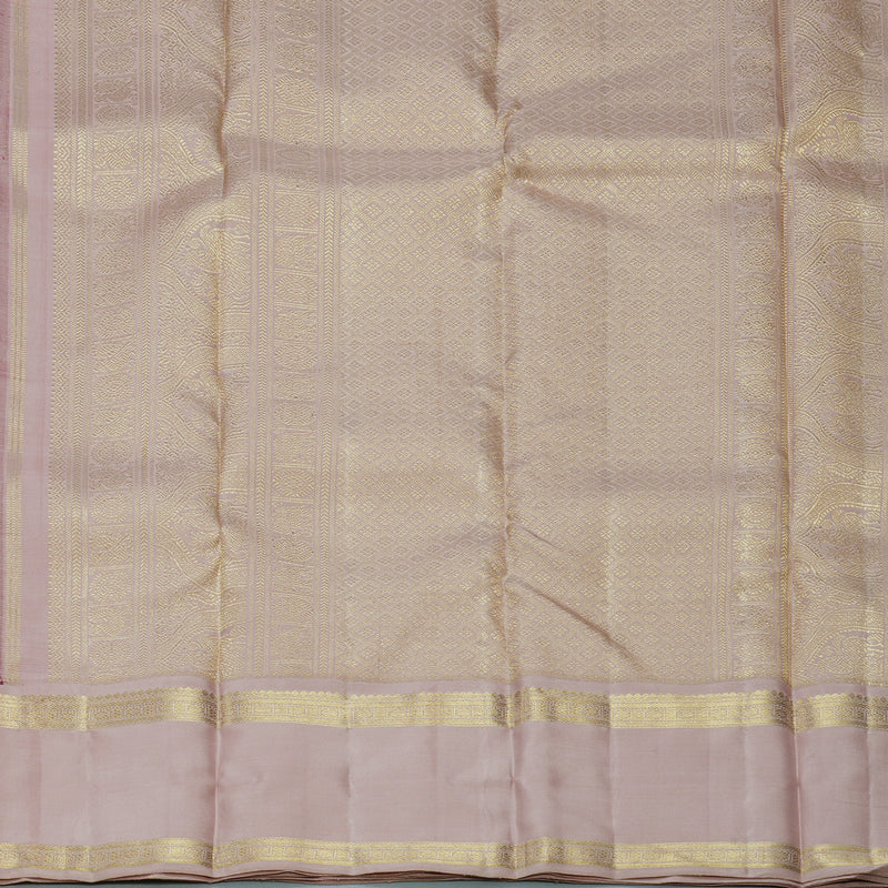Hayagrivas Handloom Burgundy Kanjivaram Silk Saree with Onion Pink Border KBFL201G1-1-SBS-BF201