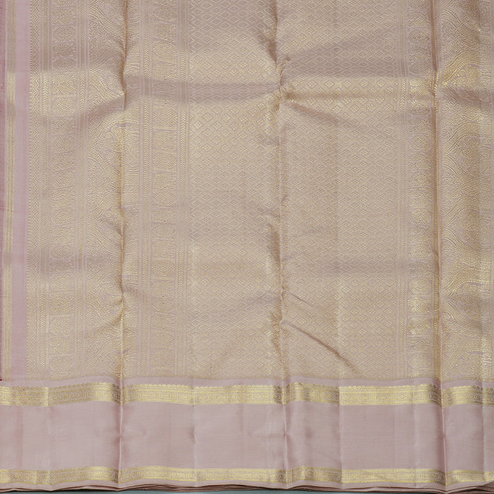 Hayagrivas Handloom Burgundy Kanjivaram Silk Saree with Onion Pink Border KBFL201G1-1-SBS-BF201