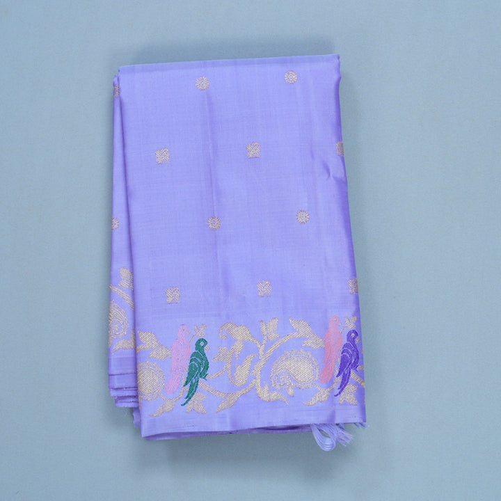 Hayagrivas Handloom Lavender Kanjivaram Silk Saree KBFL205G1-1-SBS-BF205