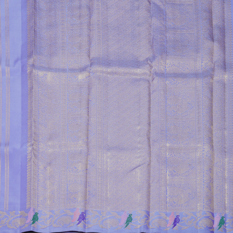 Hayagrivas Handloom Lavender Kanjivaram Silk Saree KBFL205G1-1-SBS-BF205