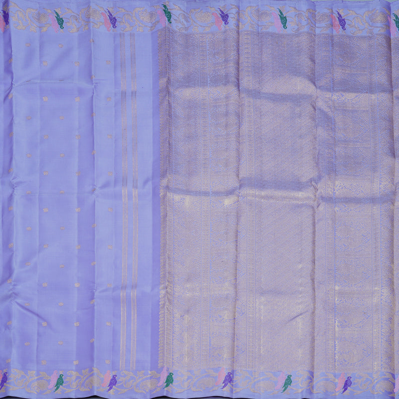 Hayagrivas Handloom Lavender Kanjivaram Silk Saree KBFL205G1-1-SBS-BF205