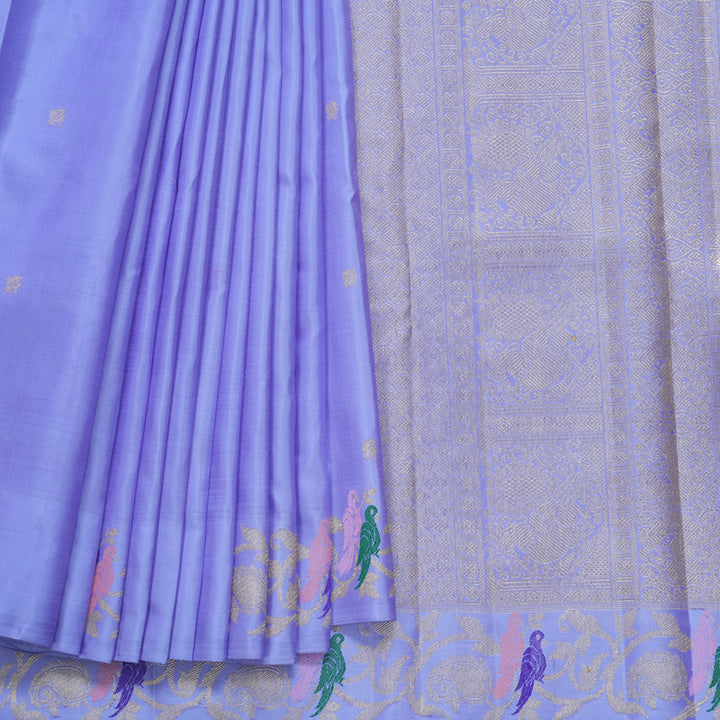 Hayagrivas Handloom Lavender Kanjivaram Silk Saree KBFL205G1-1-SBS-BF205