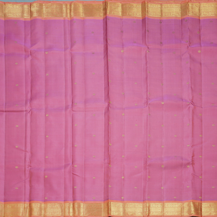Hayagrivas Handloom Persian Pink Kanjivaram Silk Saree with Peach Pink Border KBFL209G1-1-SBS-BF209