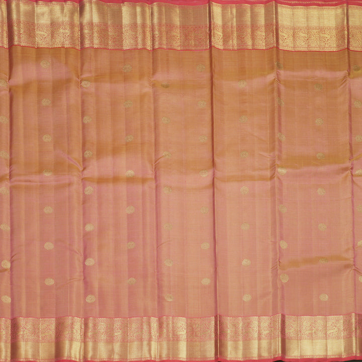 Hayagrivas Handloom Onion Pink Kanjivaram Silk Saree with Pink Border KBFL211G1-1-SBS-BF211